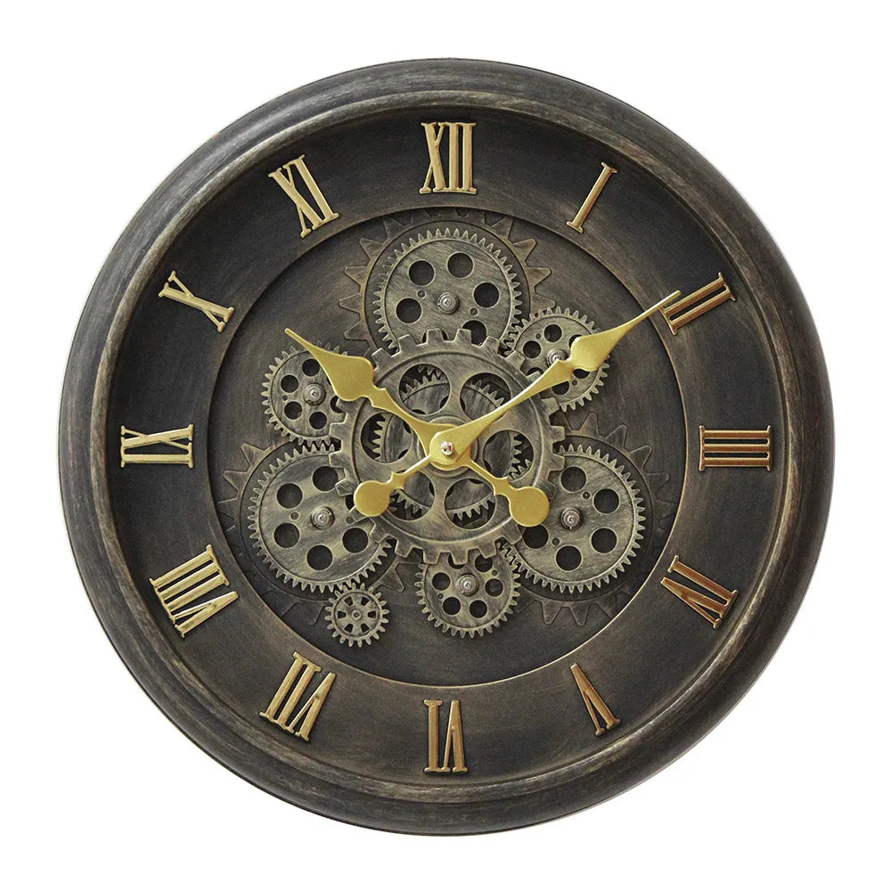 Nordic Retro Gear Wall Clock