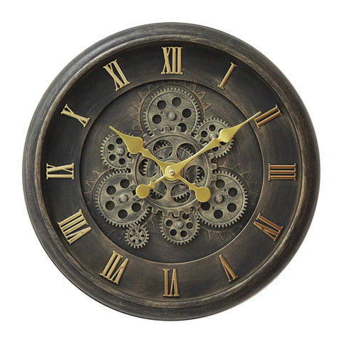 Nordic Retro Gear Wall Clock