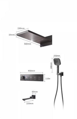 Thermostatic Concealed Shower Head