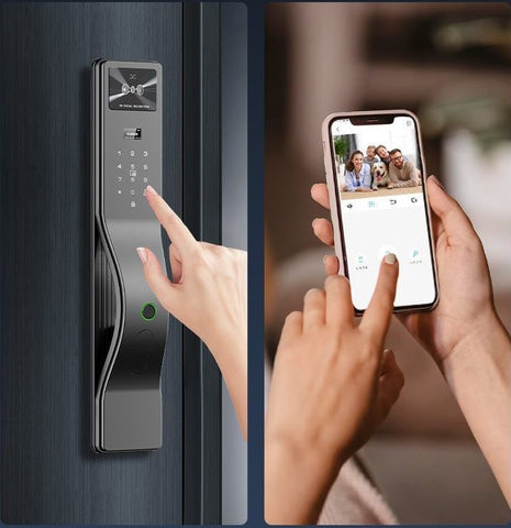 Ai Smart Digital Door Lock Face Palm Recognition Fingerprint