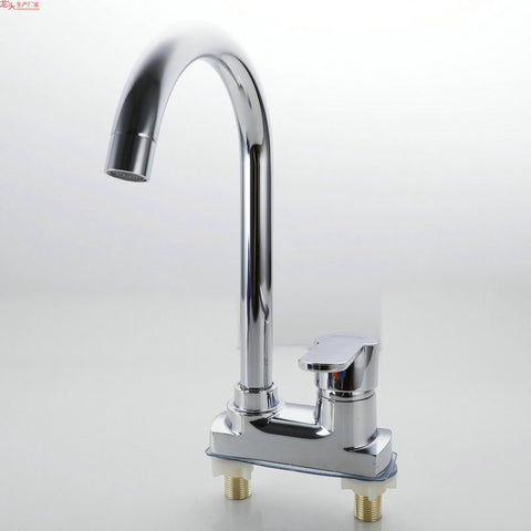 Dual Hole Chrome Basin Faucet