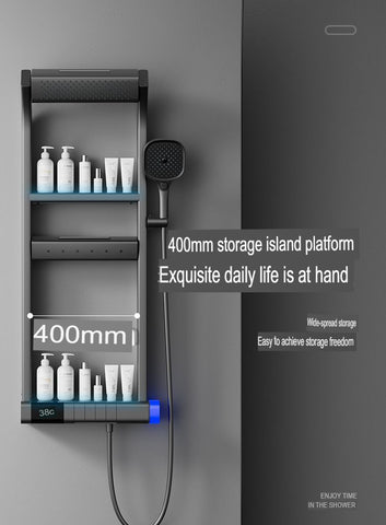 Thermostatic Copper Shower Set Digital Storage