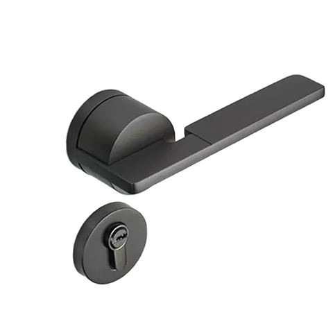 Indoor Silent Door Lock Bedroom Minimalist Wooden Handle