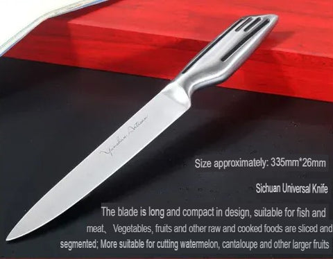 Portable Outdoor Camping Knife Set With Storage Bag
