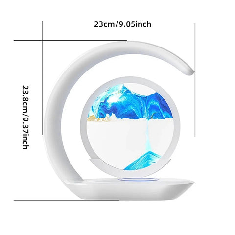 Flowing Sand Art Wireless Charging Night Light