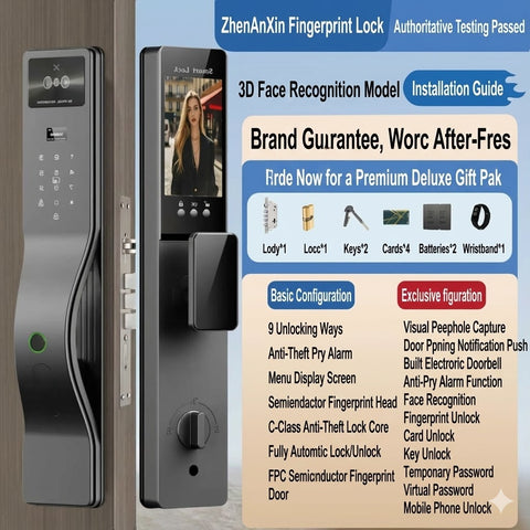 Ai Smart Digital Door Lock Face Palm Recognition Fingerprint